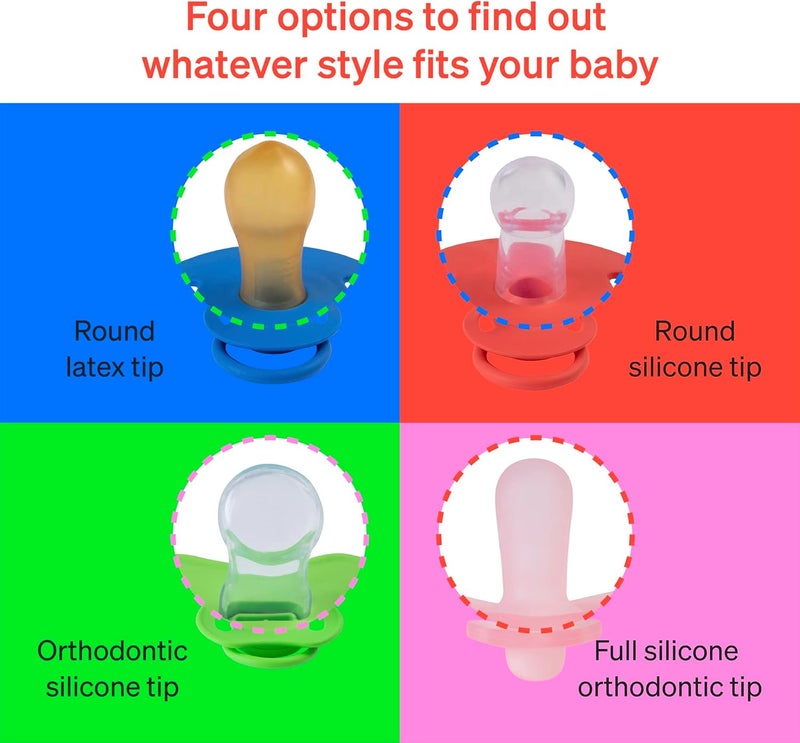 Love Noobs Pacifiers 0-6 Months, Baby Pacifier Starter Kit - Image 2